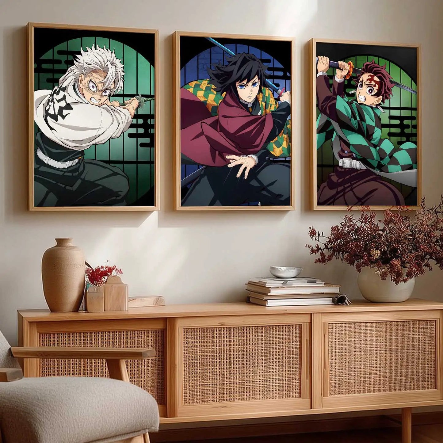 Japanese Anime Wall Art Paintings for Living Room Bedroom