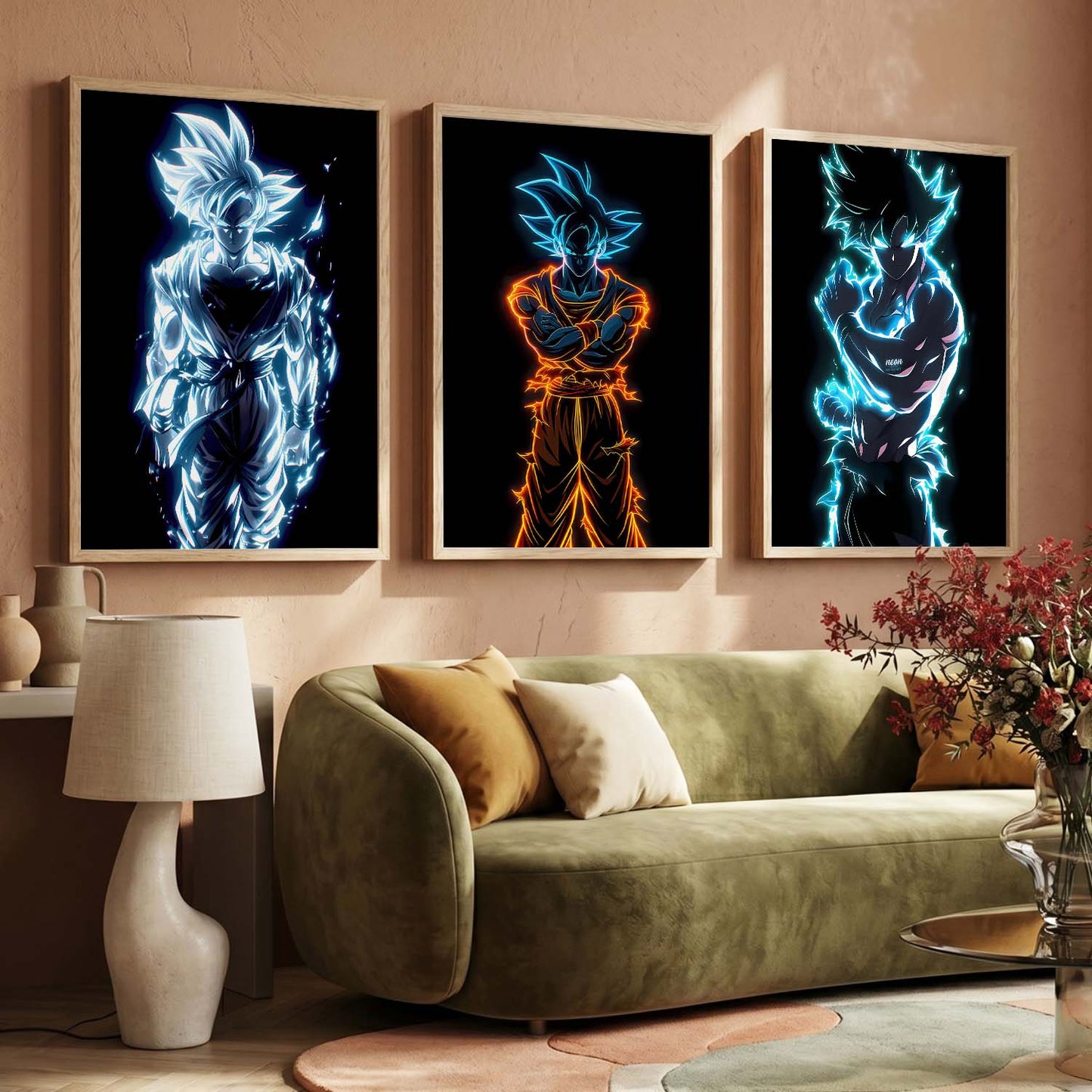 Japanese Aesthetic Anime Wall Art Paintings for Living Room Bedroom