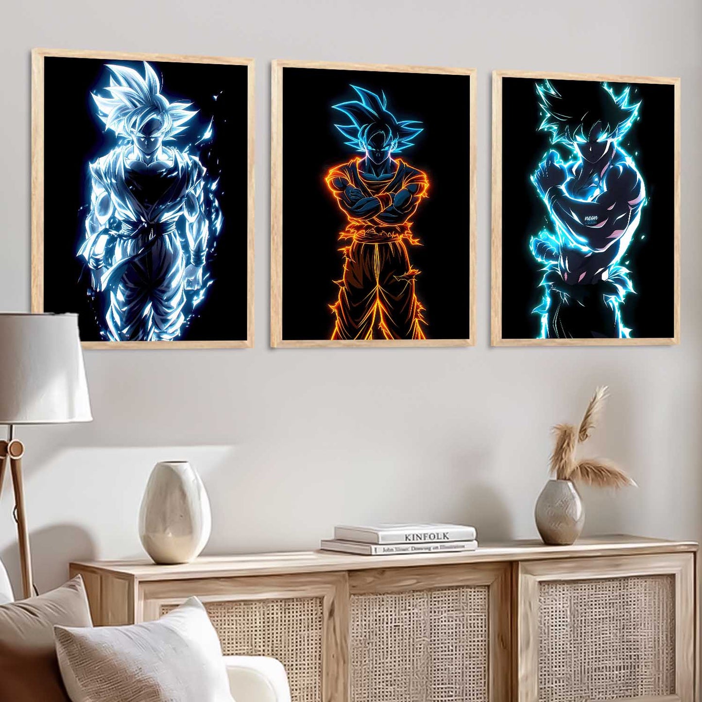 Japanese Aesthetic Anime Wall Art Paintings for Living Room Bedroom