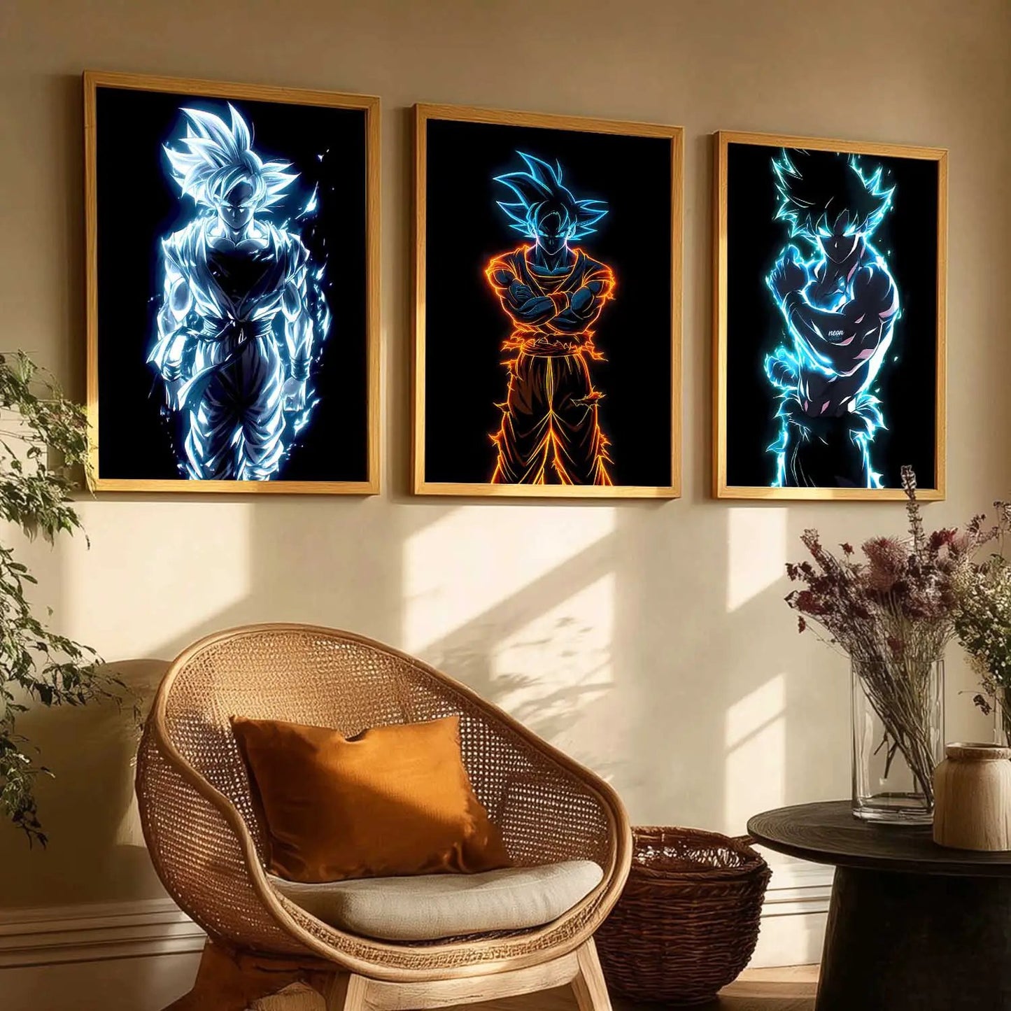 Japanese Aesthetic Anime Wall Art Paintings for Living Room Bedroom