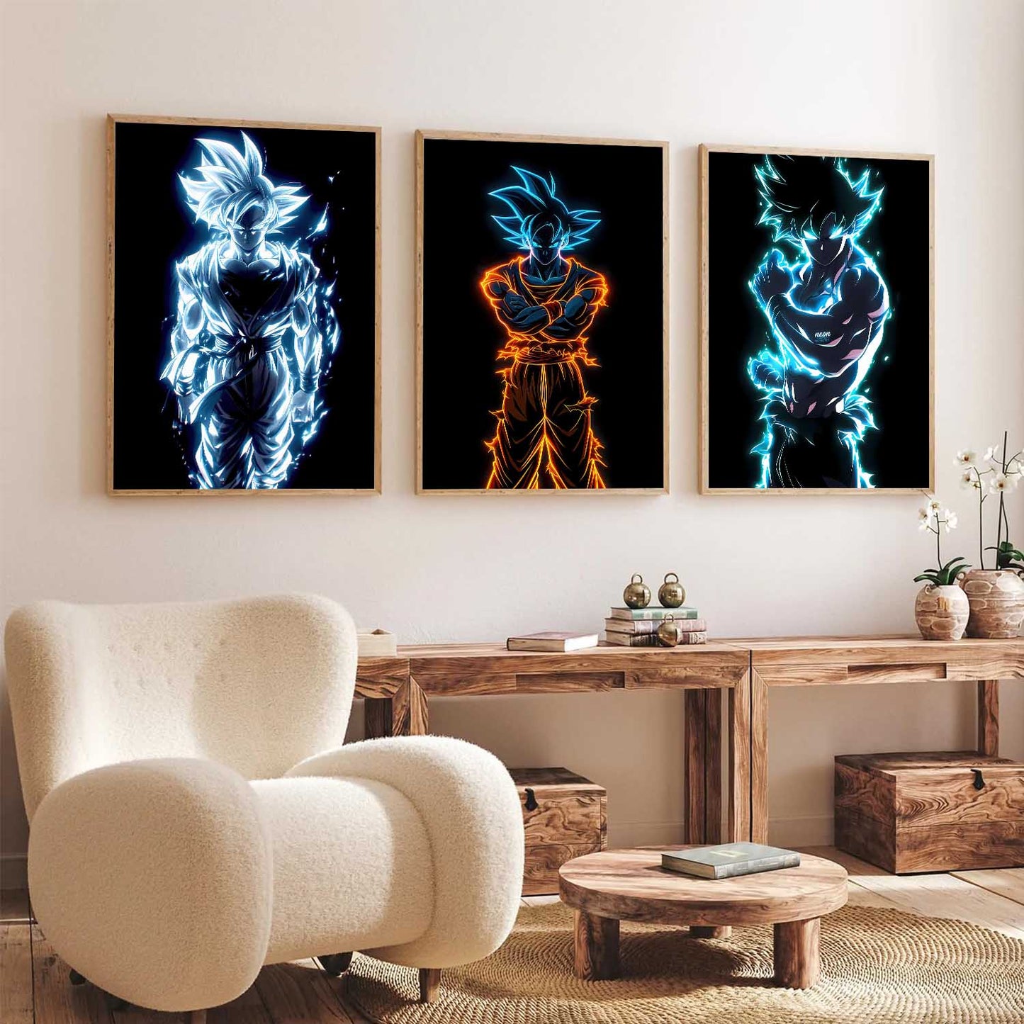 Japanese Aesthetic Anime Wall Art Paintings for Living Room Bedroom