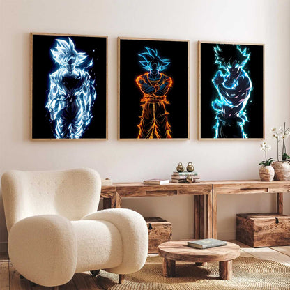 Japanese Aesthetic Anime Wall Art Paintings for Living Room Bedroom