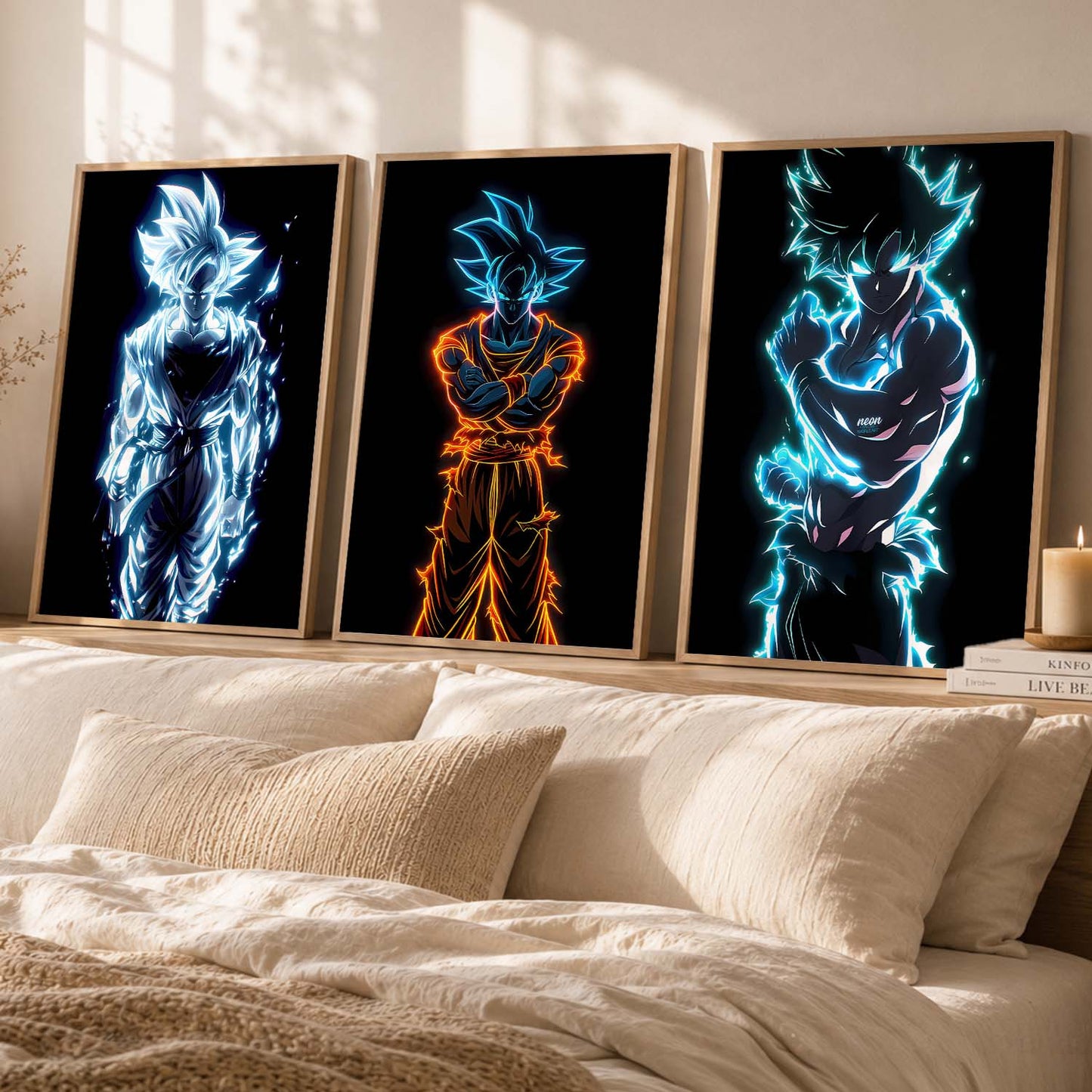 Japanese Aesthetic Anime Wall Art Paintings for Living Room Bedroom