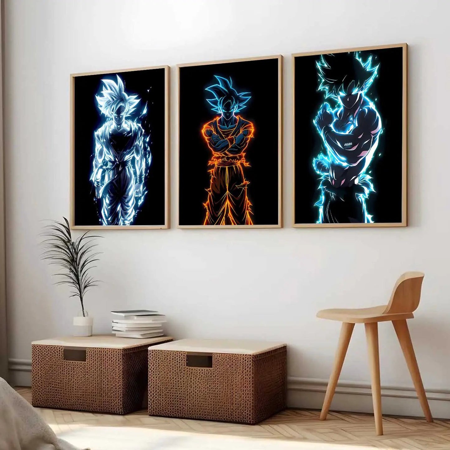 Japanese Aesthetic Anime Wall Art Paintings for Living Room Bedroom