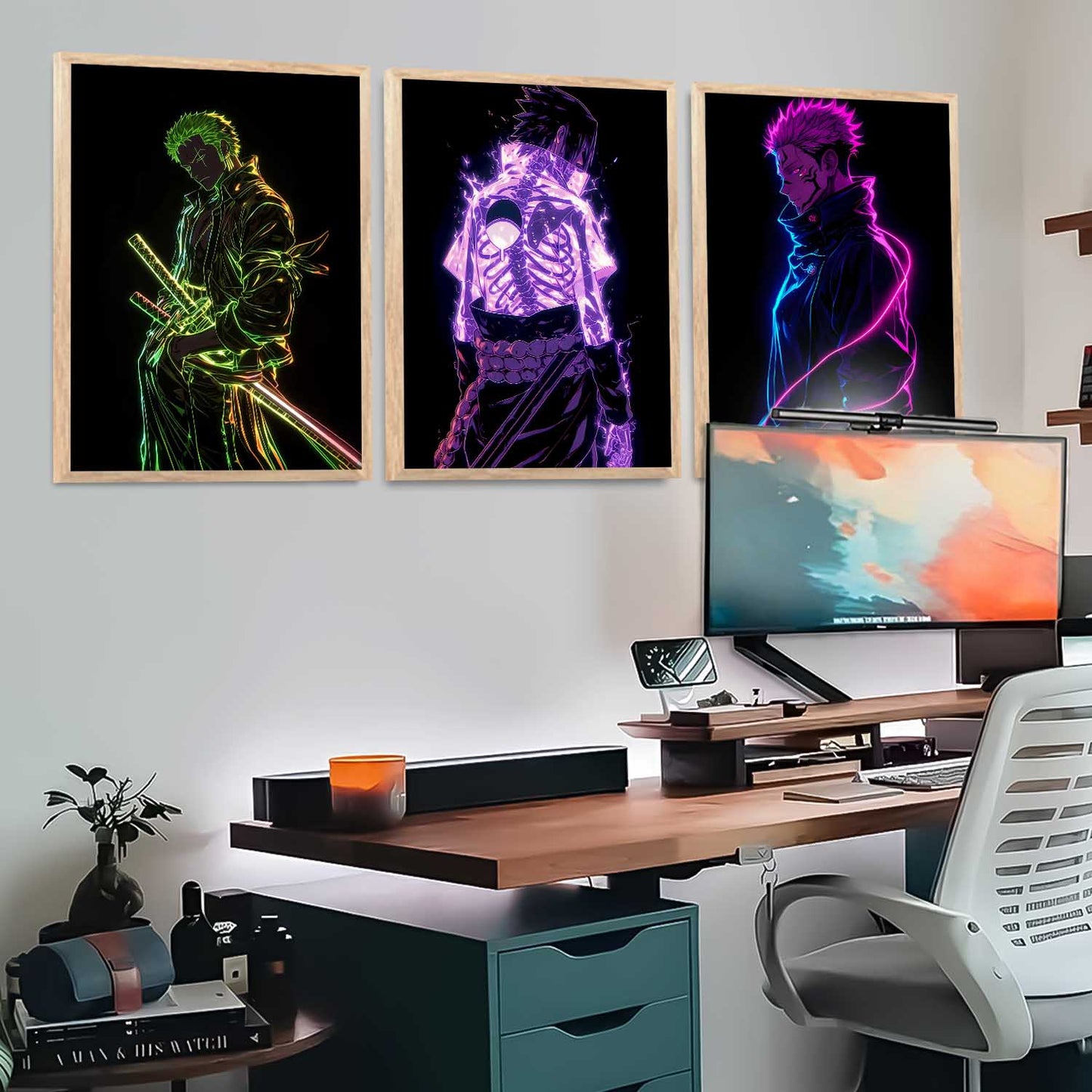 Japanese Anime Wall Art Paintings for Living Room Bedroom