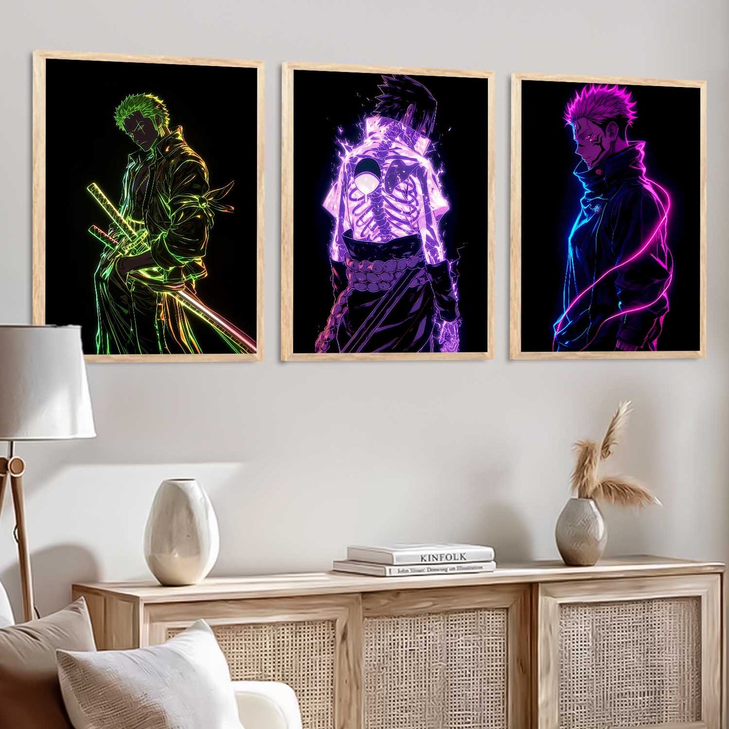 Japanese Anime Wall Art Paintings for Living Room Bedroom