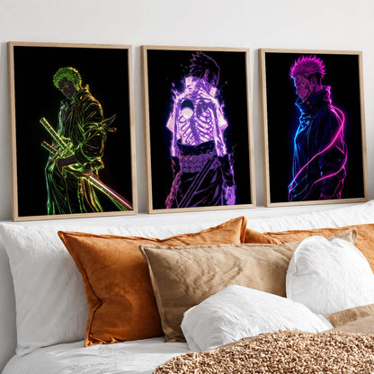 Japanese Anime Wall Art Paintings for Living Room Bedroom