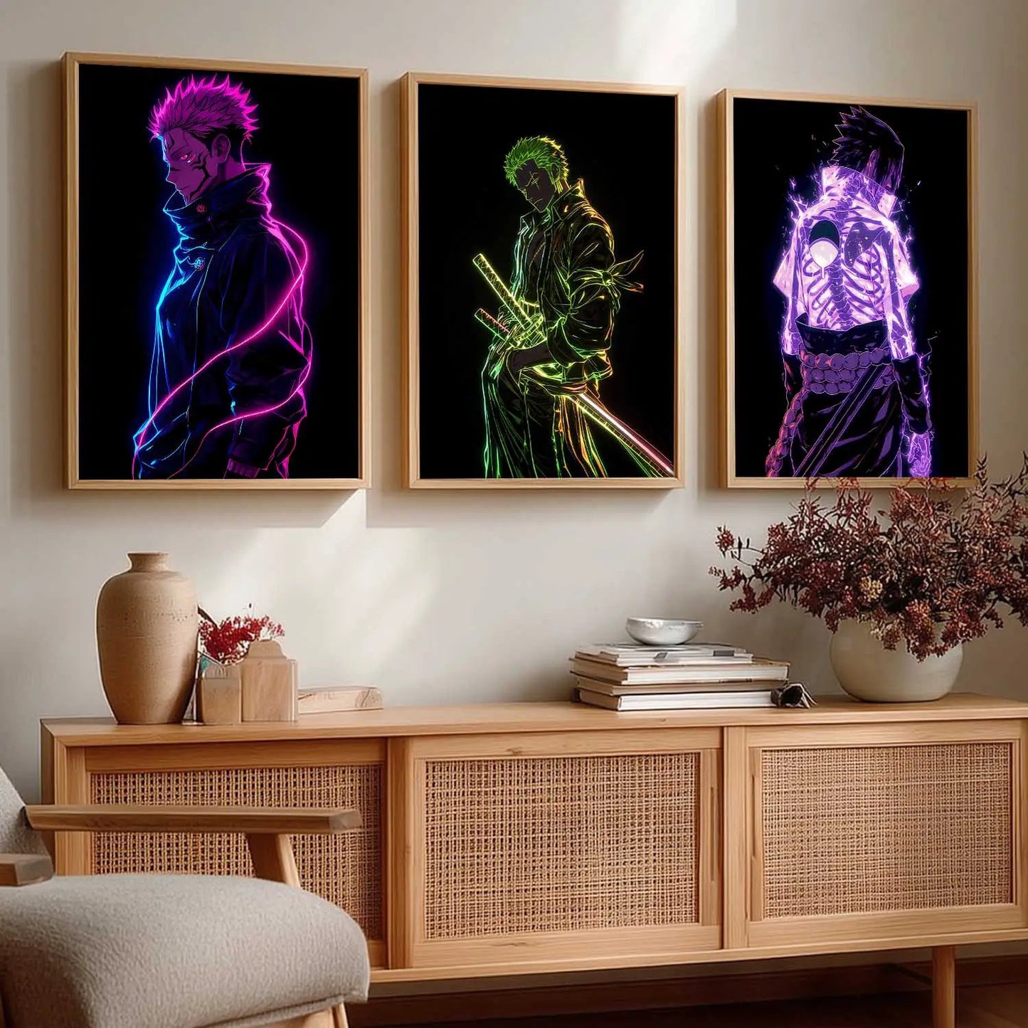 Japanese Anime Wall Art Paintings for Living Room Bedroom