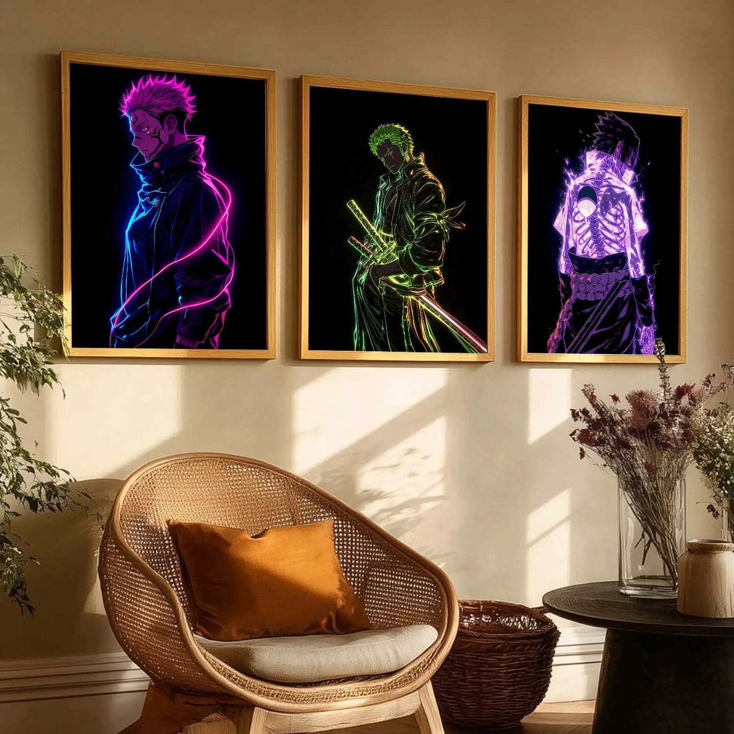 Japanese Anime Wall Art Paintings for Living Room Bedroom