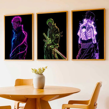 Japanese Anime Wall Art Paintings for Living Room Bedroom