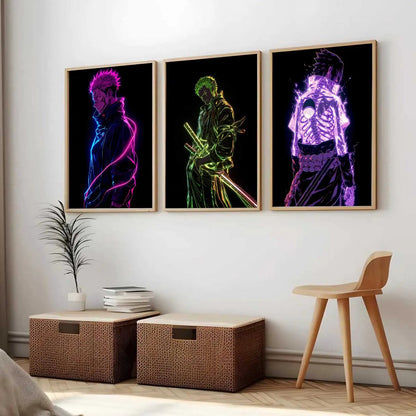 Japanese Anime Wall Art Paintings for Living Room Bedroom