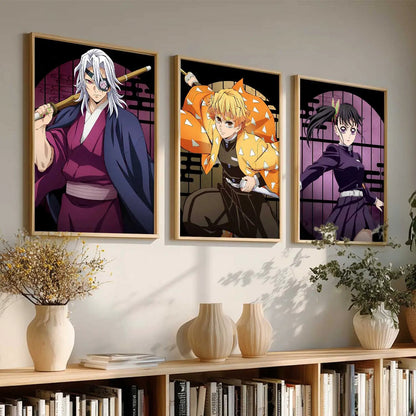 Japanese Anime Wall Art Paintings for Living Room Bedroom