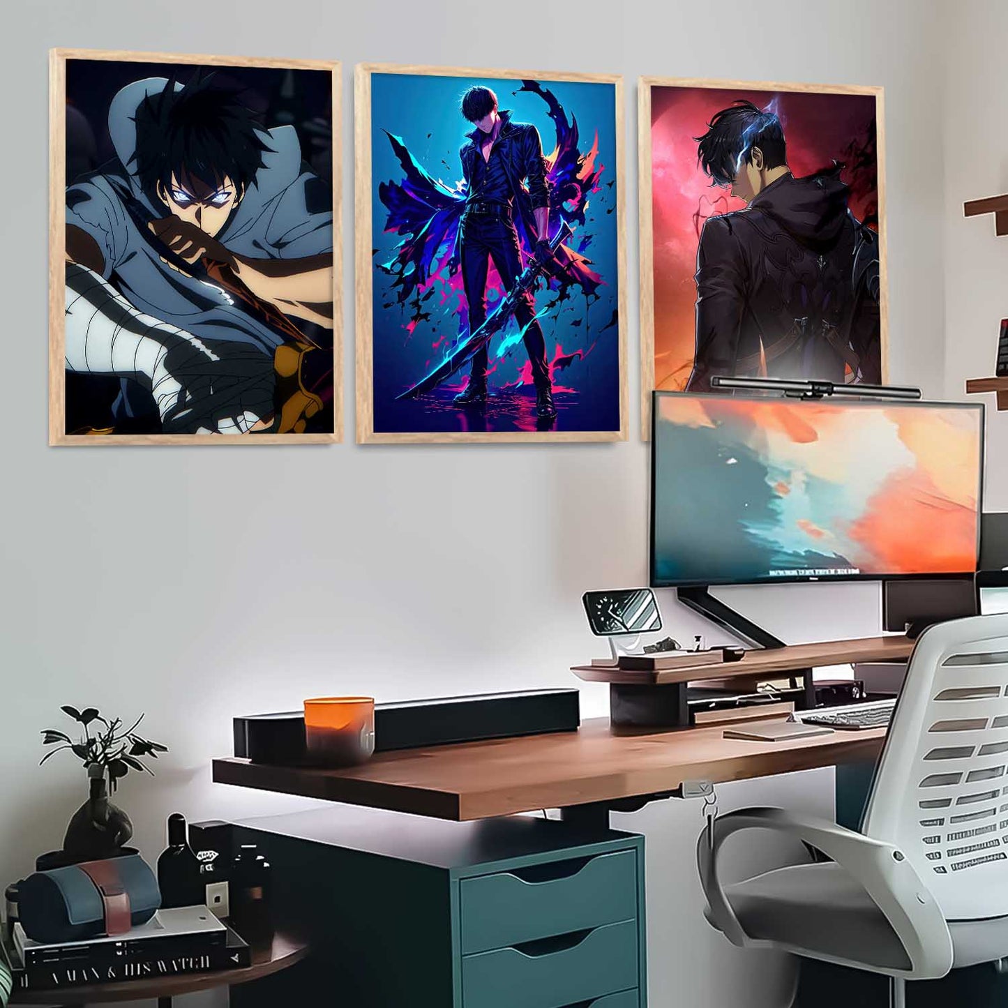 Japanese Anime Wall Art Paintings for Living Room Bedroom