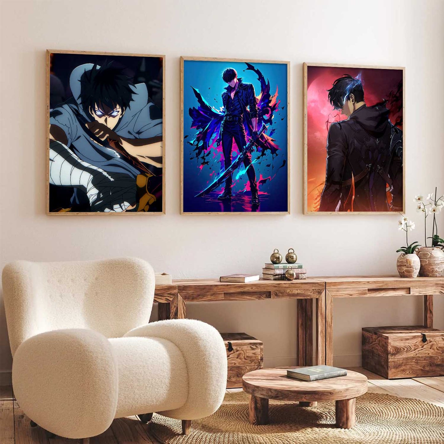 Japanese Anime Wall Art Paintings for Living Room Bedroom