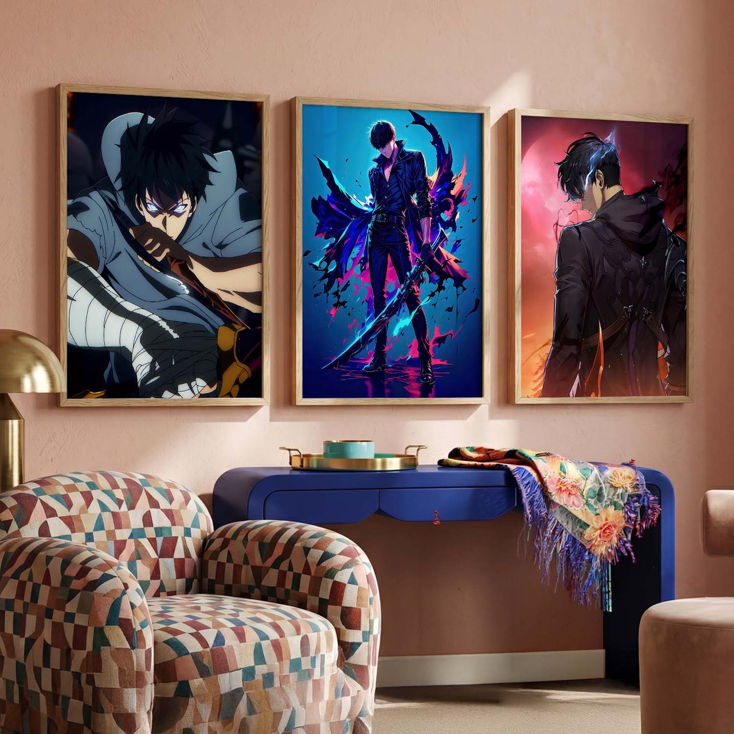 Japanese Anime Wall Art Paintings for Living Room Bedroom