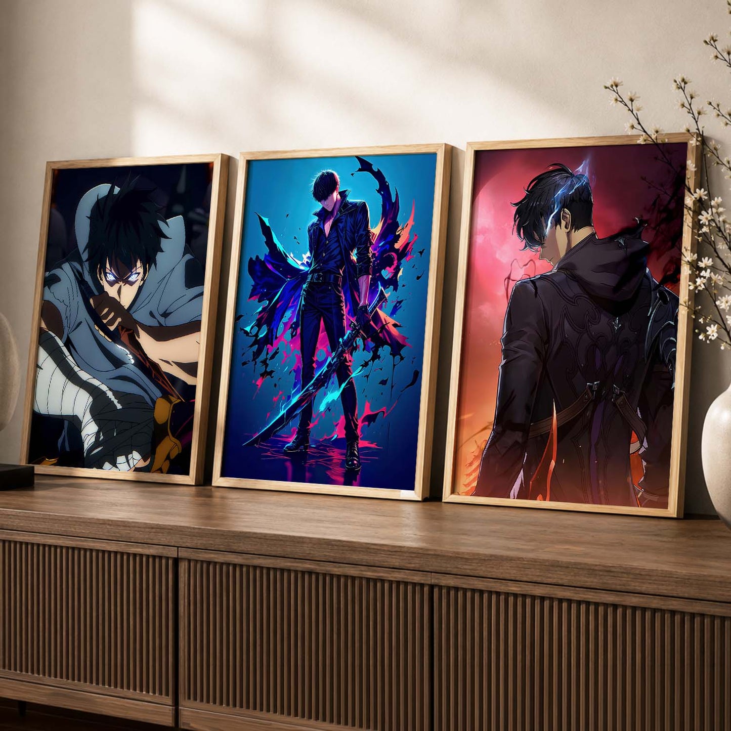 Japanese Anime Wall Art Paintings for Living Room Bedroom