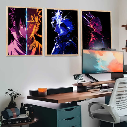 Japanese Anime Characters Wall Art Paintings for Living Room Bedroom