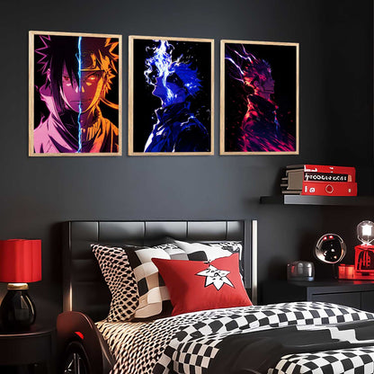 Japanese Anime Characters Wall Art Paintings for Living Room Bedroom