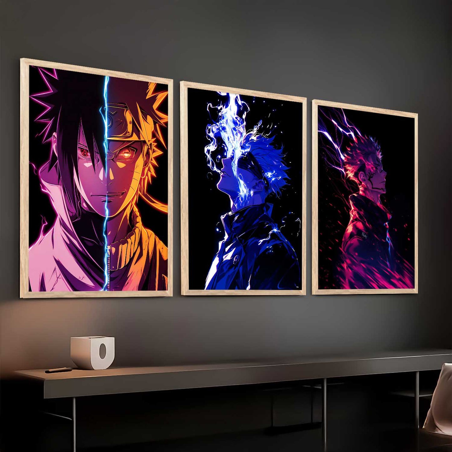 Japanese Anime Characters Wall Art Paintings for Living Room Bedroom