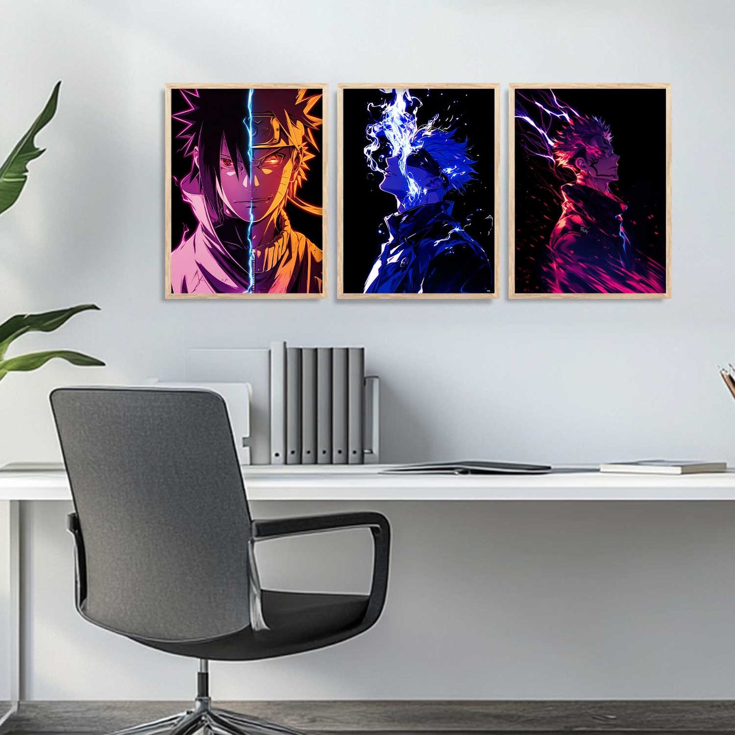 Japanese Anime Characters Wall Art Paintings for Living Room Bedroom