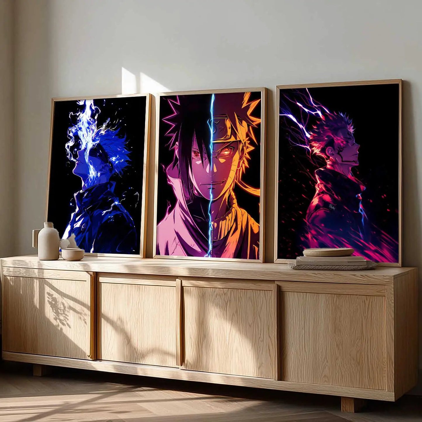 Japanese Anime Characters Wall Art Paintings for Living Room Bedroom