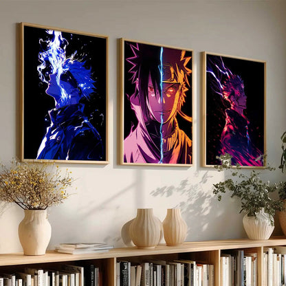 Japanese Anime Characters Wall Art Paintings for Living Room Bedroom