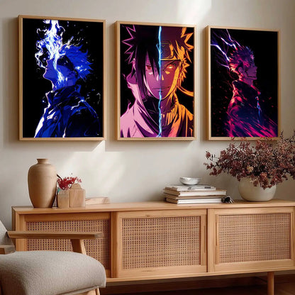 Japanese Anime Characters Wall Art Paintings for Living Room Bedroom