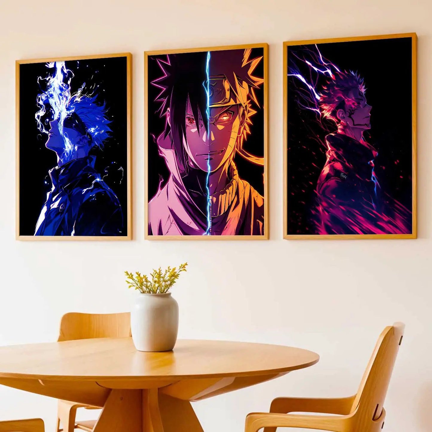 Japanese Anime Characters Wall Art Paintings for Living Room Bedroom