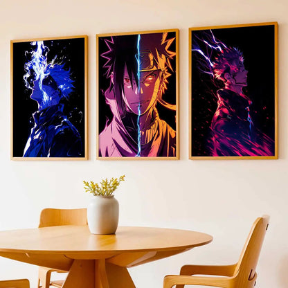Japanese Anime Characters Wall Art Paintings for Living Room Bedroom