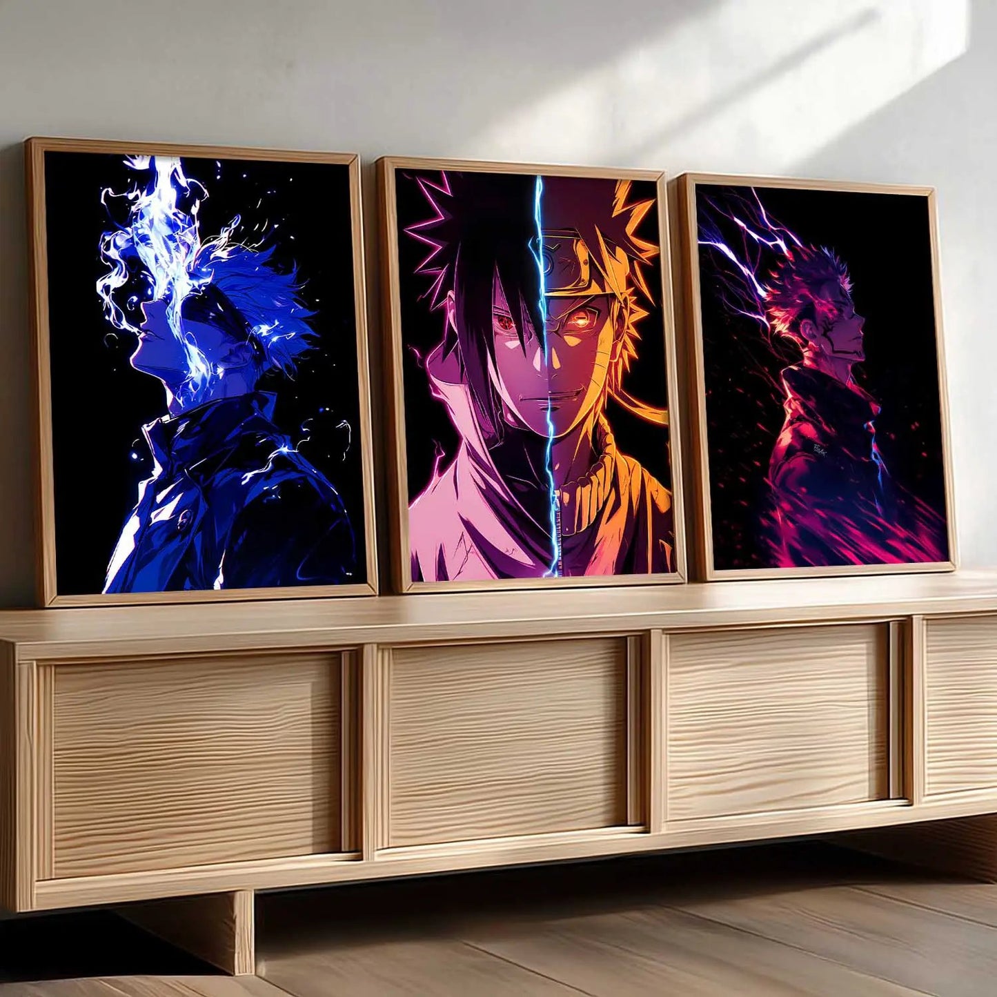 Japanese Anime Characters Wall Art Paintings for Living Room Bedroom
