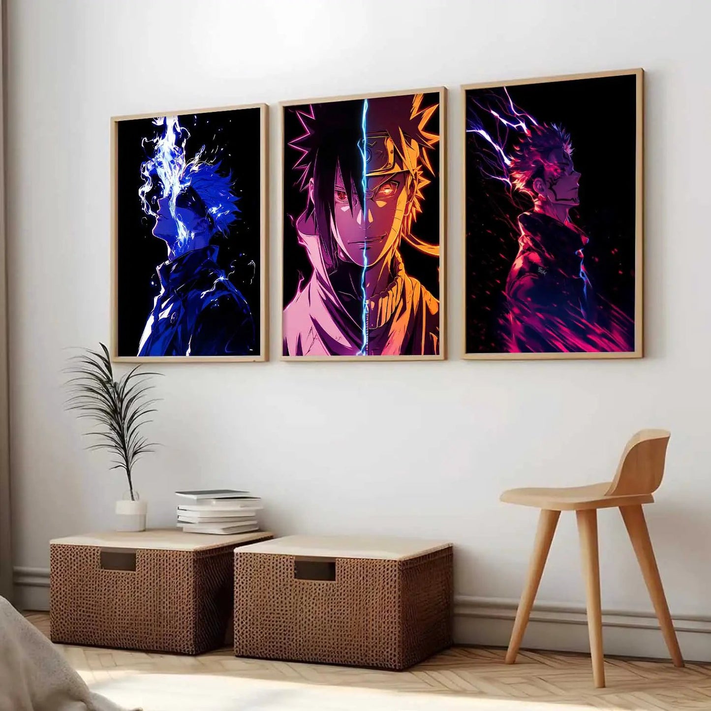 Japanese Anime Characters Wall Art Paintings for Living Room Bedroom