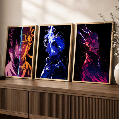 Japanese Anime Characters Wall Art Paintings for Living Room Bedroom
