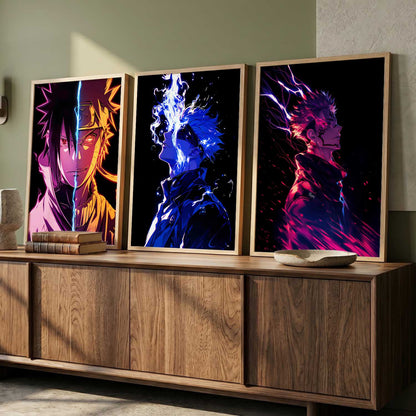 Japanese Anime Characters Wall Art Paintings for Living Room Bedroom