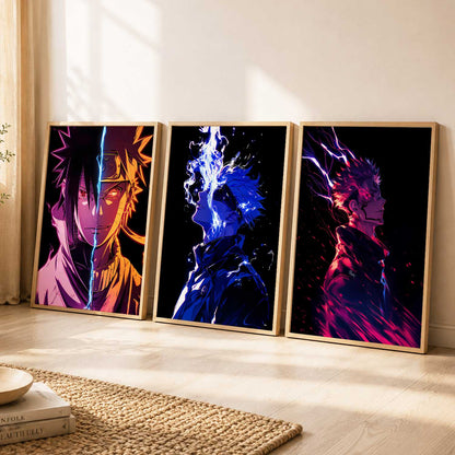 Japanese Anime Characters Wall Art Paintings for Living Room Bedroom
