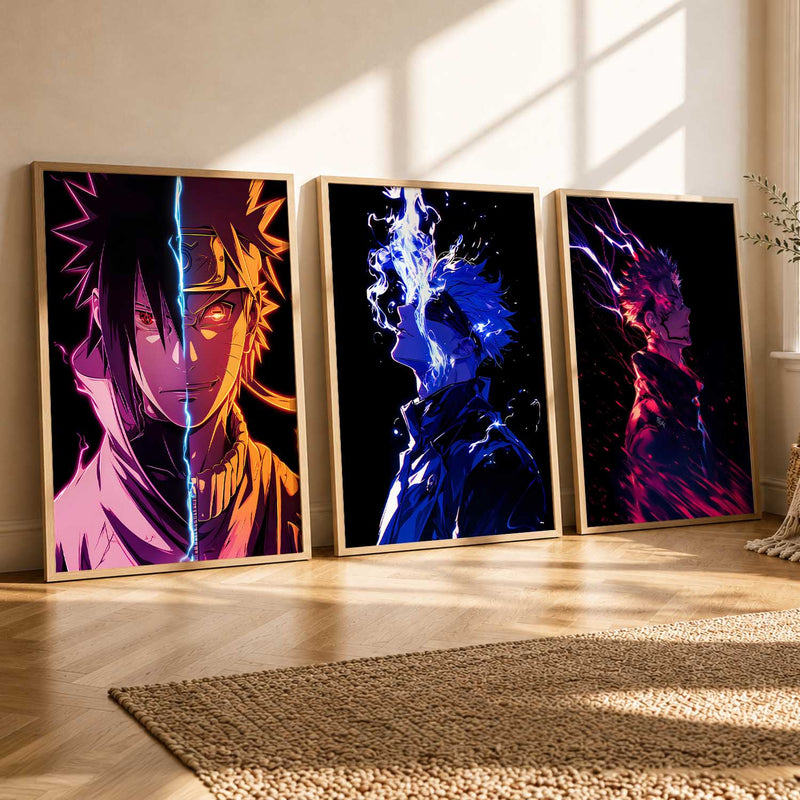 Japanese Anime Characters Wall Art Paintings for Living Room Bedroom