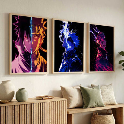 Japanese Anime Characters Wall Art Paintings for Living Room Bedroom