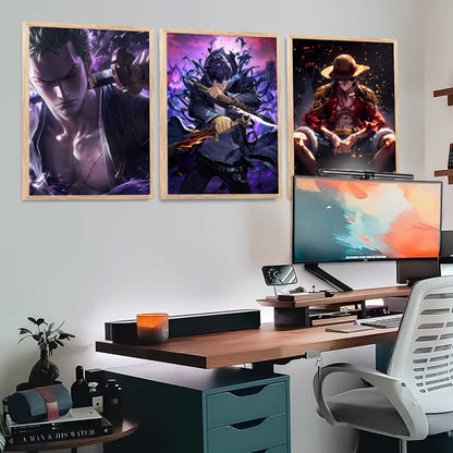 Japanese Anime Characters Wall Art Paintings for Living Room Bedroom