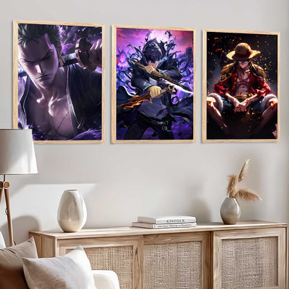 Japanese Anime Characters Wall Art Paintings for Living Room Bedroom