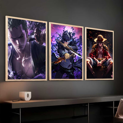 Japanese Anime Characters Wall Art Paintings for Living Room Bedroom