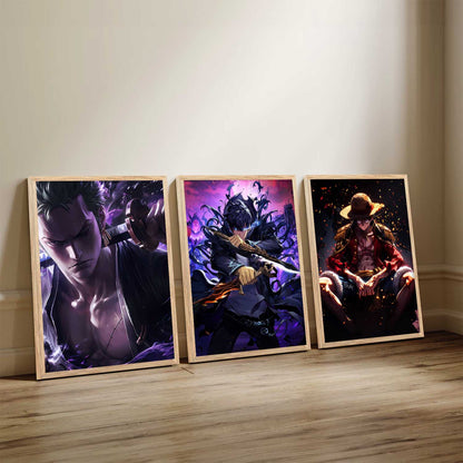 Japanese Anime Characters Wall Art Paintings for Living Room Bedroom