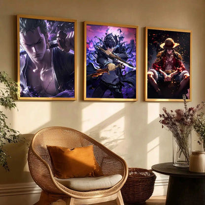 Japanese Anime Characters Wall Art Paintings for Living Room Bedroom