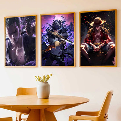 Japanese Anime Characters Wall Art Paintings for Living Room Bedroom