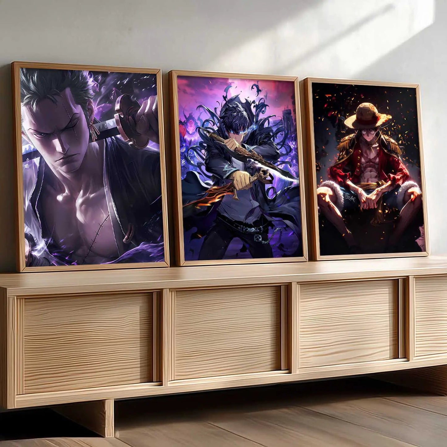 Japanese Anime Characters Wall Art Paintings for Living Room Bedroom