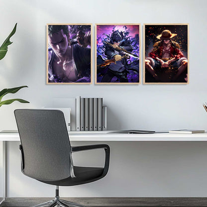 Japanese Anime Characters Wall Art Paintings for Living Room Bedroom