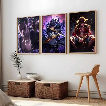 Japanese Anime Characters Wall Art Paintings for Living Room Bedroom