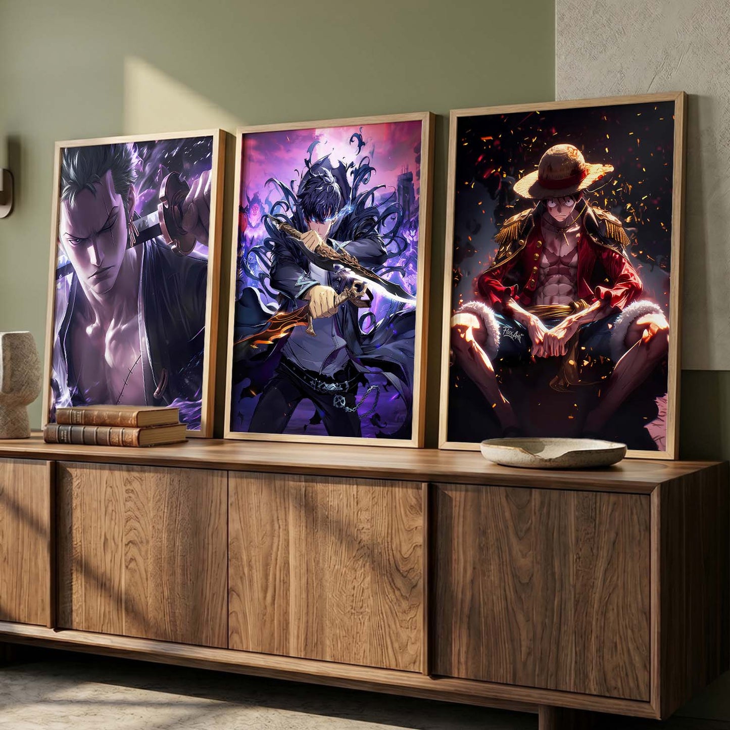Japanese Anime Characters Wall Art Paintings for Living Room Bedroom