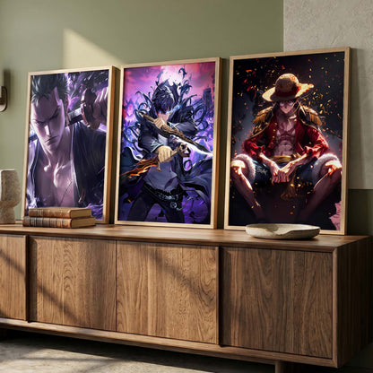 Japanese Anime Characters Wall Art Paintings for Living Room Bedroom