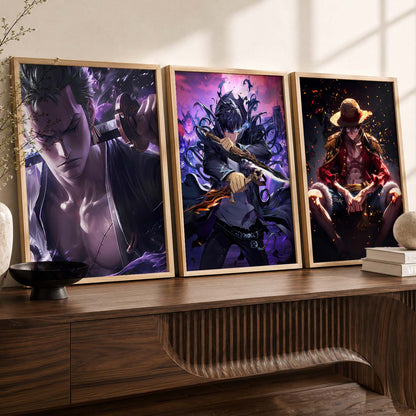 Japanese Anime Characters Wall Art Paintings for Living Room Bedroom