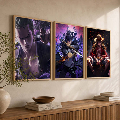 Japanese Anime Characters Wall Art Paintings for Living Room Bedroom