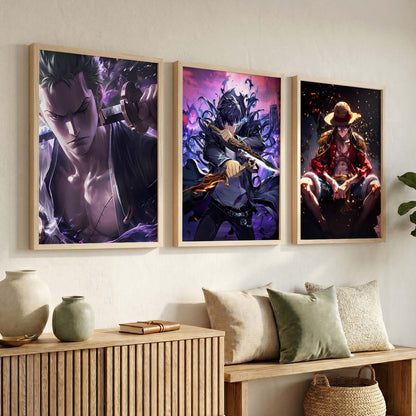 Japanese Anime Characters Wall Art Paintings for Living Room Bedroom